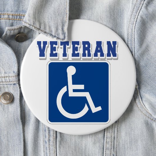 Badge Rond 15,2 Cm Vétérinaire handicapé handicapé (En situation)