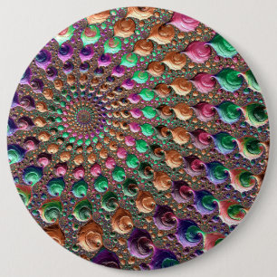 Badge Rond 15,2 Cm Vibrant Spiral
