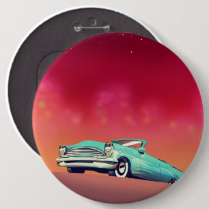 Badge Rond 15,2 Cm Vieille voiture de collection