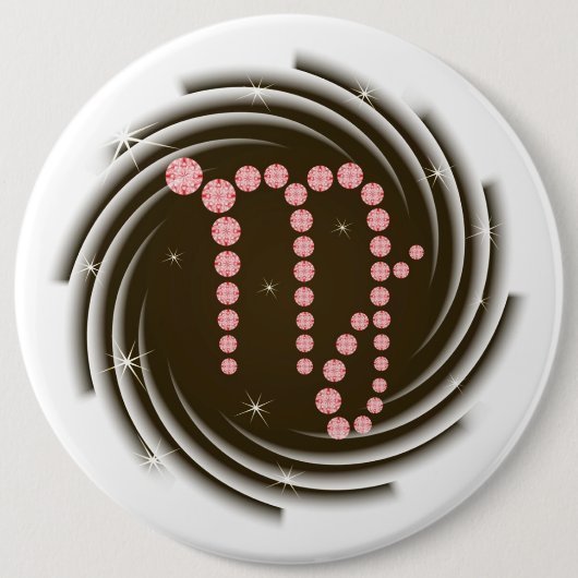 Badge Rond 15,2 Cm Vierge du 23 août au 23 septembre (Devant)