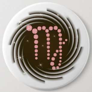 Badge Rond 15,2 Cm Vierge du 23 août au 23 septembre