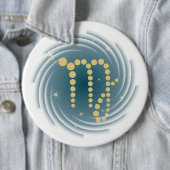 Badge Rond 15,2 Cm Vierge du 23 août au 23 septembre (En situation)