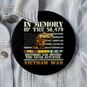 Badge Rond 15,2 Cm Viêt-nam : Jour commémoratif américain des anciens (En situation)