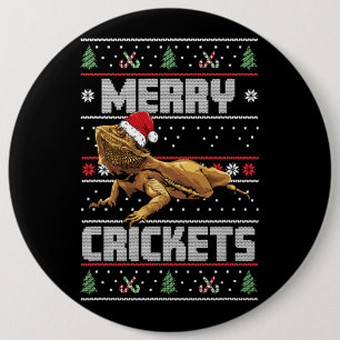 Badge Rond 15,2 Cm Vilain Noël Drôle Lâche Dragon Noël Amour