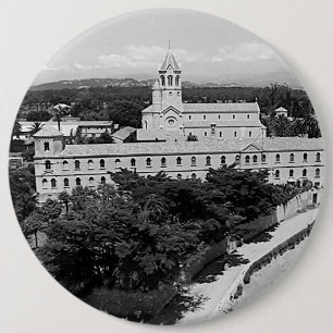 Badge Rond 15,2 Cm Vintage Cannes Saint-Honorat island monastery