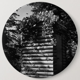 Badge Rond 15,2 Cm Vintage USA Alaska deluxe outhouse