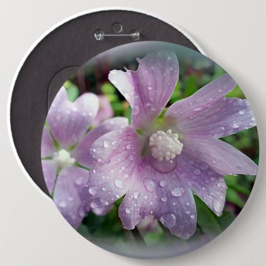 Badge Rond 15,2 Cm Violet clair (Devant & derrière)