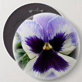 Badge Rond 15,2 Cm violet profond sur blanc (Devant & derrière)
