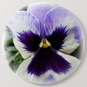Badge Rond 15,2 Cm violet profond sur blanc (Devant)