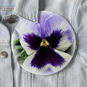 Badge Rond 15,2 Cm violet profond sur blanc