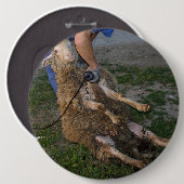 Badge Rond 15,2 Cm Vis du mouton (Devant & derrière)