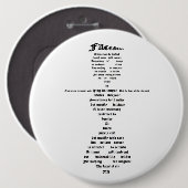 Badge Rond 15,2 Cm Visages du Péché (Devant & derrière)