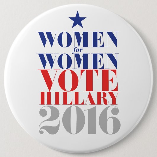 BADGE ROND 15,2 CM VOTE HILLARY 2016 (Devant)