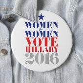 BADGE ROND 15,2 CM VOTE HILLARY 2016 (En situation)