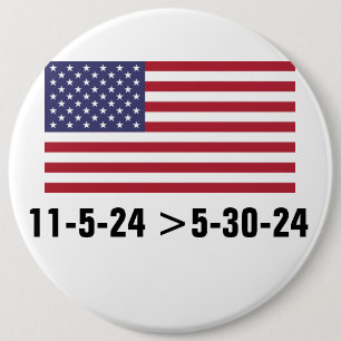 BADGE ROND 15,2 CM VOTER TRUMP