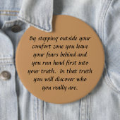 Badge Rond 15,2 Cm votre vérité (En situation)