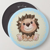 Badge Rond 15,2 Cm Vous êtes Grrreat Cute Lion Baby Boy (Devant & derrière)