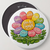 Badge Rond 15,2 Cm Vous Êtes Suffisant (Devant & derrière)