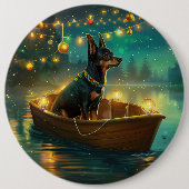 Badge Rond 15,2 Cm Voyage de Noël australien Kelpie (Devant)