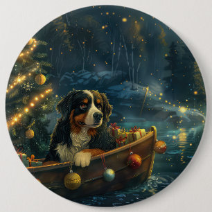 Badge Rond 15,2 Cm Voyage festif de Noël de la Montagne bernoise