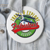 Badge Rond 15,2 Cm Voyager Explorez Fabulous Uganda (En situation)