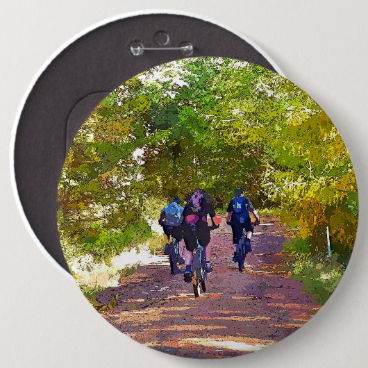 BADGE ROND 15,2 CM VTT (Devant & derrière)