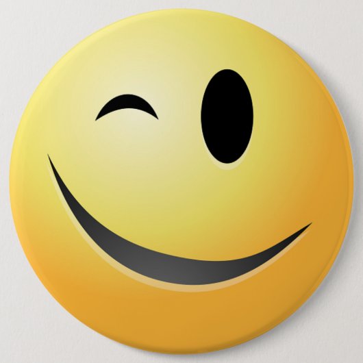 BADGE ROND 15,2 CM WINK FACE (Devant)