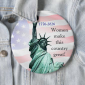 Badge Rond 15,2 Cm Women Make This Country Great! Button 4 (En situation)