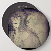 Badge Rond 15,2 Cm yaei sorcière 666 (Devant & derrière)