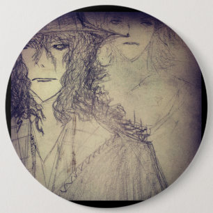 Badge Rond 15,2 Cm yaei sorcière 666