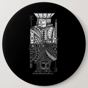 Badge Rond 15,2 Cm Ying Yang King