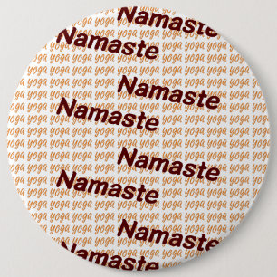 Badge Rond 15,2 Cm Yoga Namaste