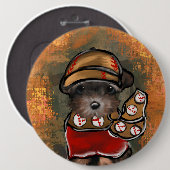 Badge Rond 15,2 Cm Yorkie Poo (Devant & derrière)