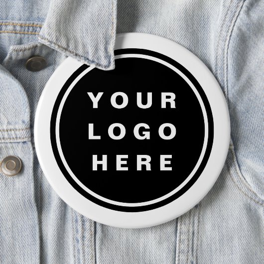 Badge Rond 15,2 Cm Your Business Logo Promoteur Business Company (En situation)