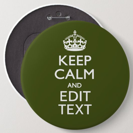 Badge Rond 15,2 Cm Your Text (Devant & derrière)