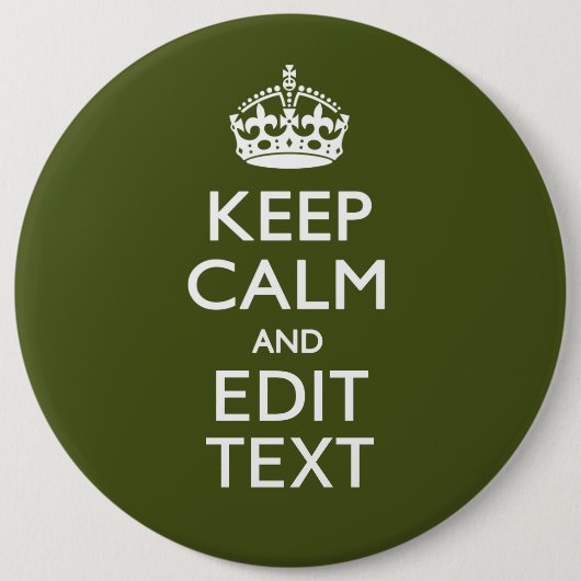 Badge Rond 15,2 Cm Your Text (Devant)