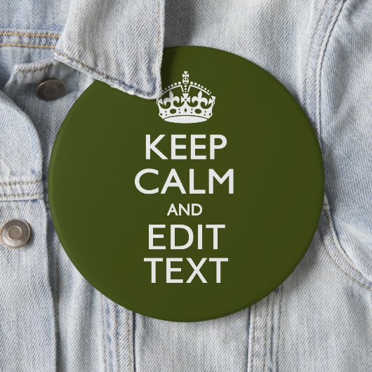 Badge Rond 15,2 Cm Your Text (En situation)