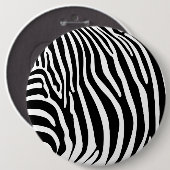 Badge Rond 15,2 Cm Zebra Animalprint (Devant & derrière)