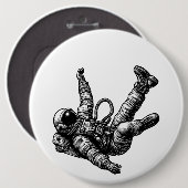 Badge Rond 15,2 Cm Zero Gravity (Devant & derrière)