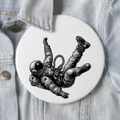 Badge Rond 15,2 Cm Zero Gravity (En situation)