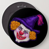 Badge Rond 15,2 Cm Zilko le clown Déplaisant | Halloween Fun (Devant & derrière)