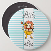 Badge Rond 15,2 Cm Zodiac Leo (Devant & derrière)
