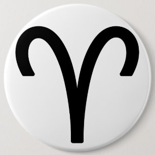 Badge Rond 15,2 Cm Zodiac sign aries