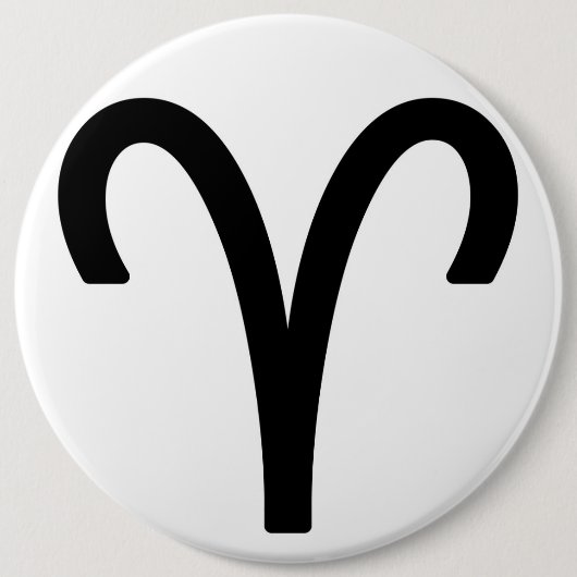 Badge Rond 15,2 Cm Zodiac sign aries (Devant)