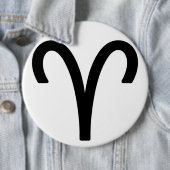 Badge Rond 15,2 Cm Zodiac sign aries (En situation)