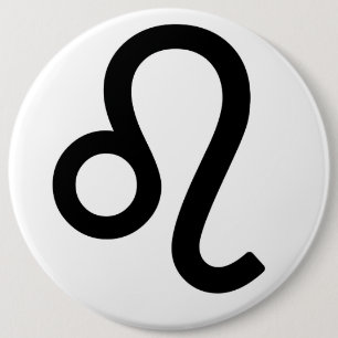 Badge Rond 15,2 Cm Zodiac sign Leo