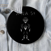 Badge Rond 15,2 Cm Zone 51 (Chrome) (En situation)