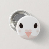 Badge Rond 2,50 Cm クジャクバト-Fantail pigeon (Devant & derrière)