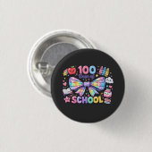 Badge Rond 2,50 Cm 100 Days Of School  (Devant & derrière)