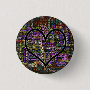 Badge Rond 2,50 Cm 100 mots positifs